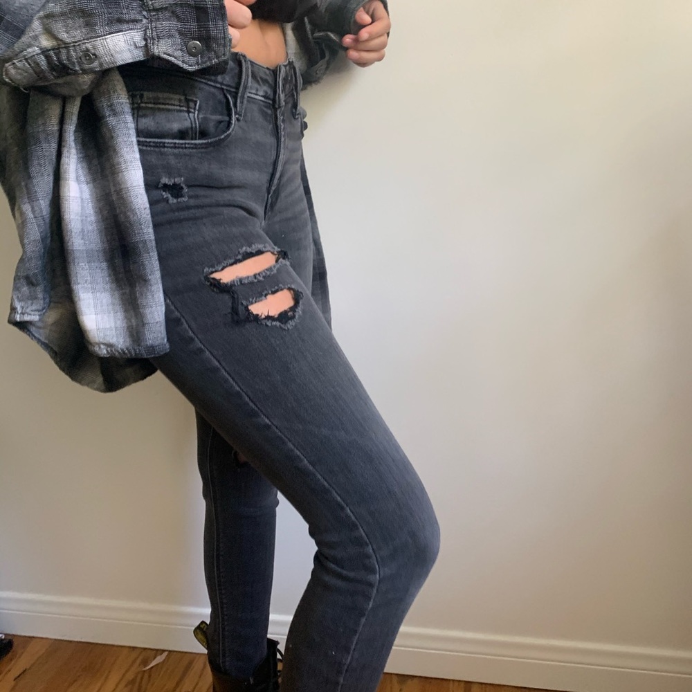 ripped black jeans
